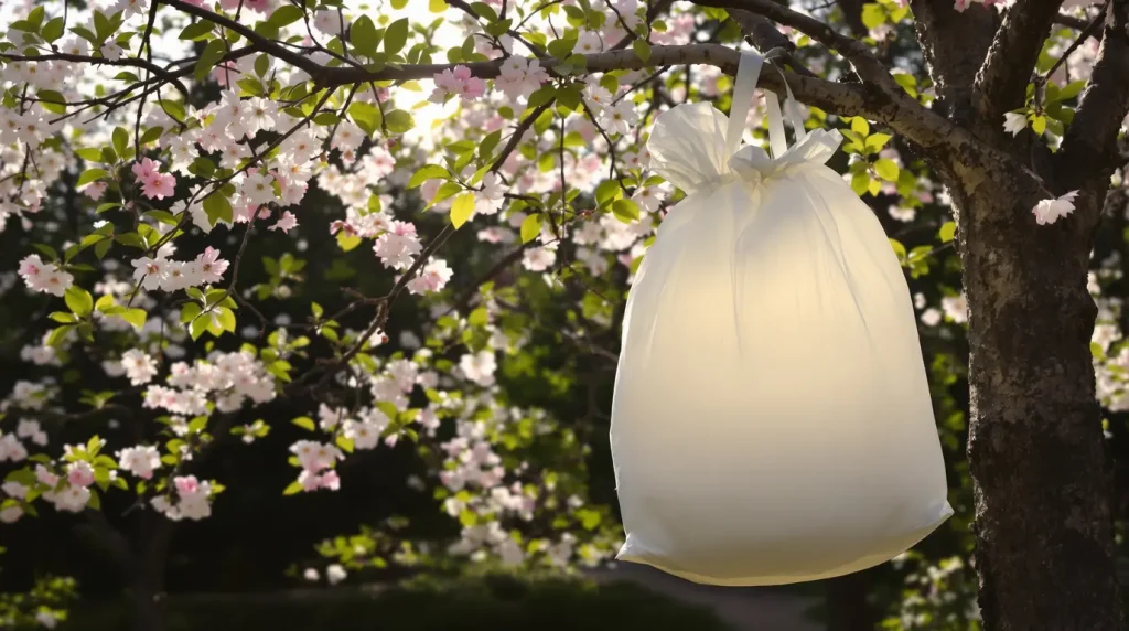 Ce sac en papier kraft accroché dès aujourd'hui sur une branche suffit à éloigner les frelons asiatiques de votre jardin tout l'été